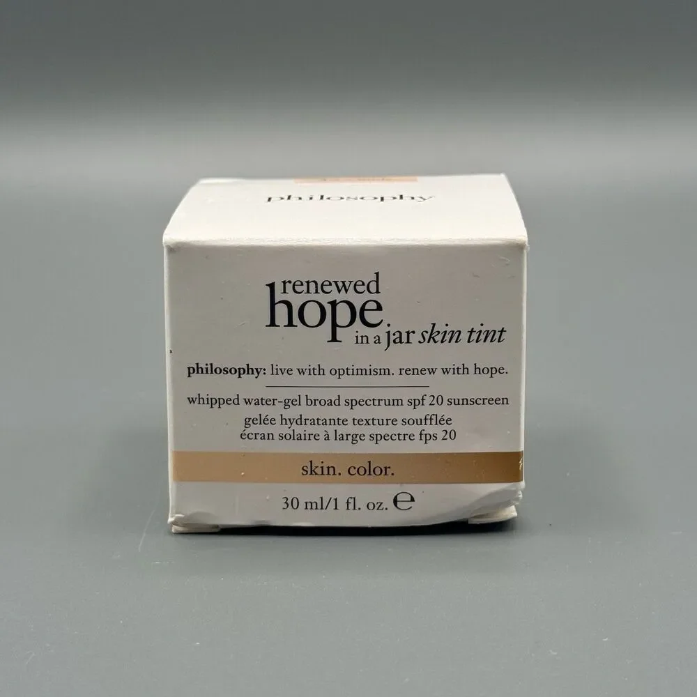 Philosophy Renewed Hope In A Jar Skin Tint 4.5 Nude 1 oz New Box